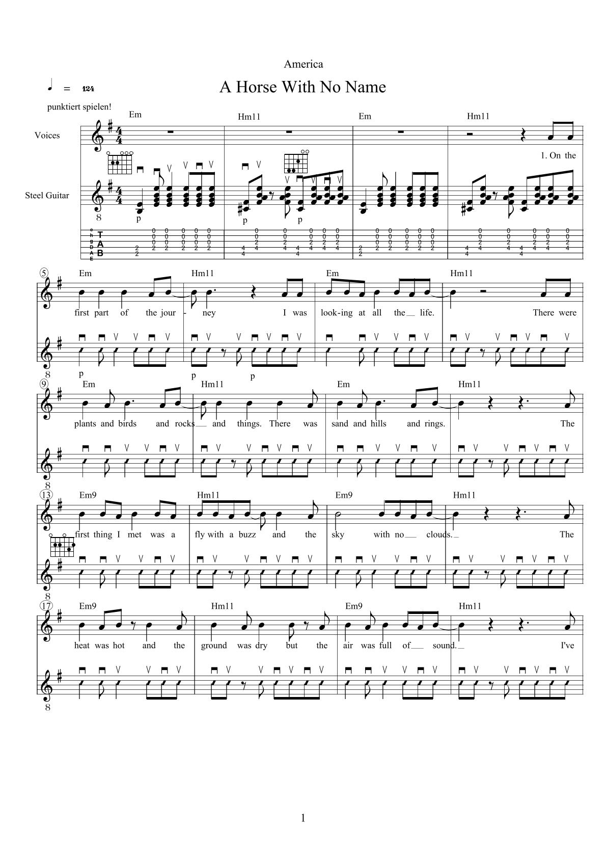 A Horse With No Name – Vorschau