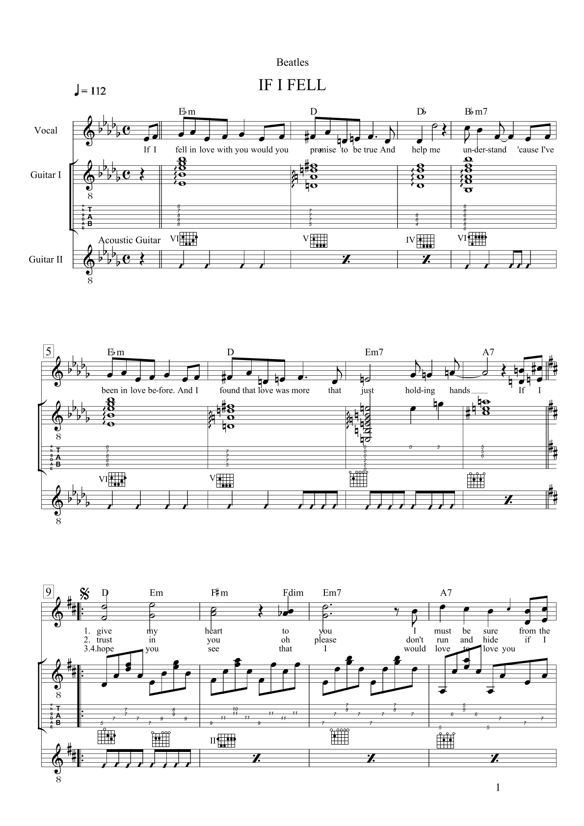 If I Fell – Vorschau