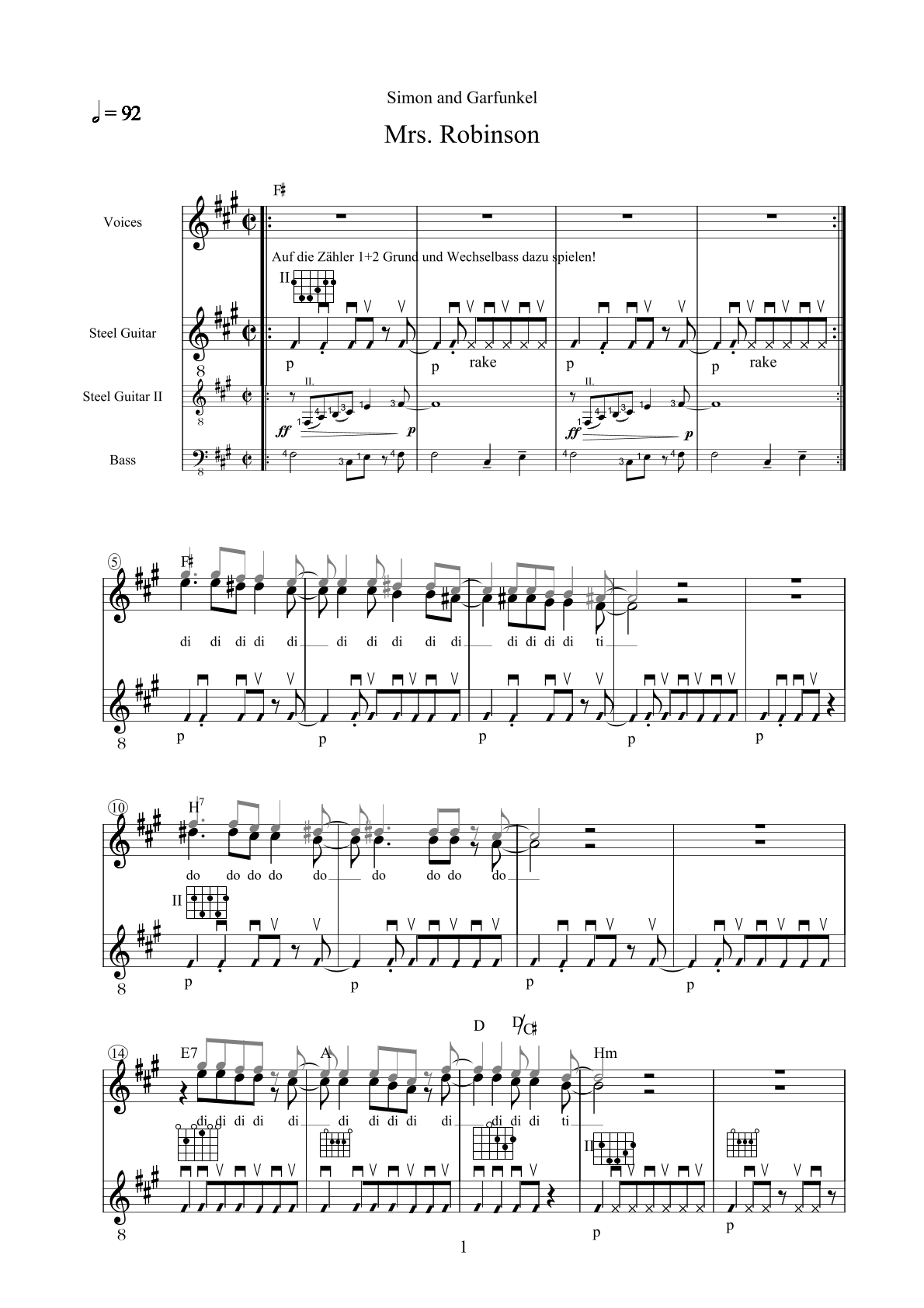 Mrs. Robinson – Vorschau