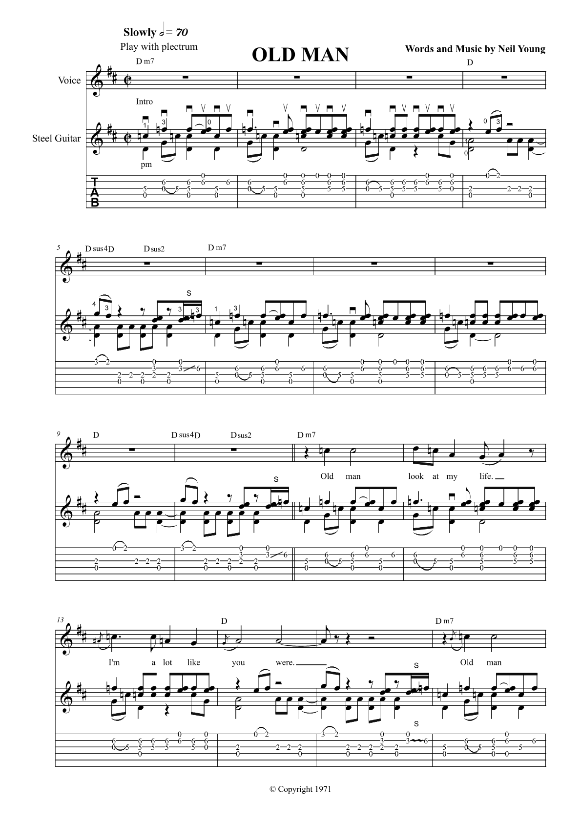 Old Man – Vorschau
