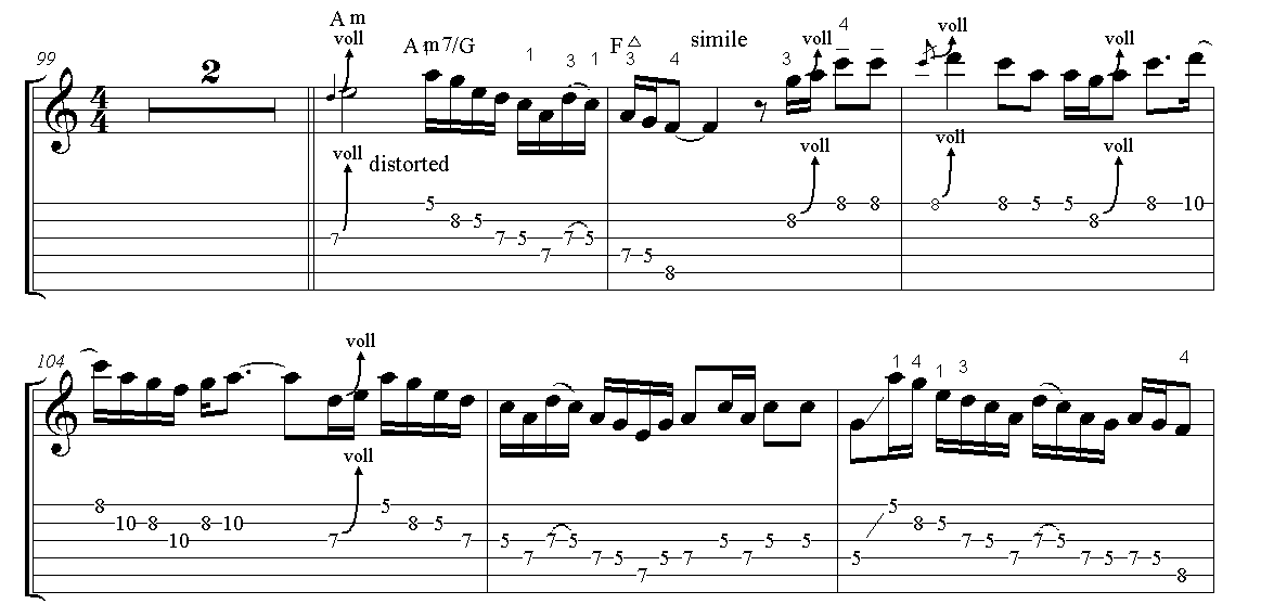 Stairway To Heaven Led Zeppelin Noten Vorschau