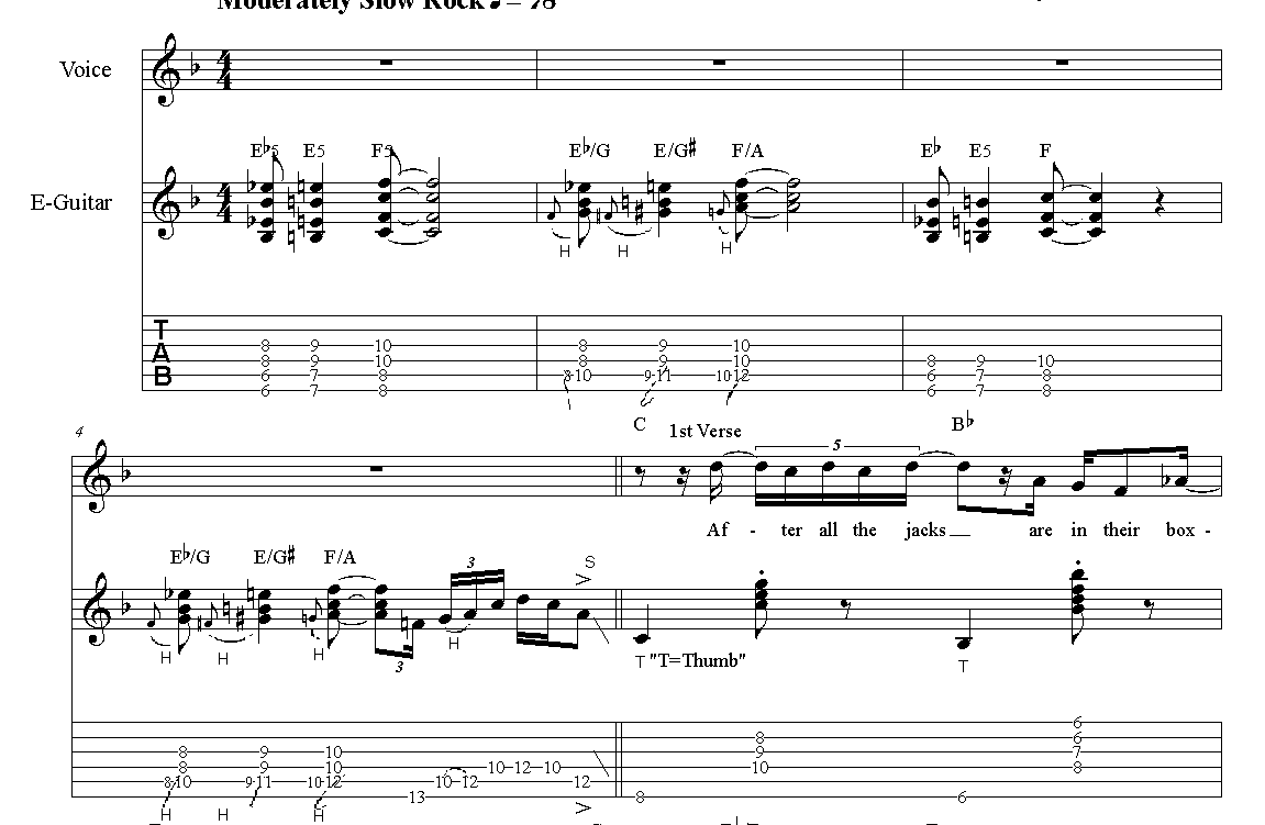 The Wind Cries Mary Jimi Hendrix Noten Vorschau